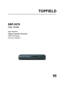 Manual Topfield SBP-2070 Digital Receiver