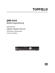 Bedienungsanleitung Topfield SRP-2410 Digital-receiver