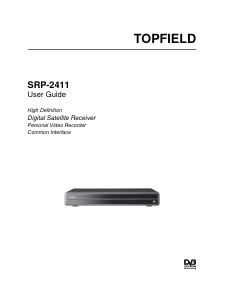 Manual Topfield SRP-2411 Digital Receiver