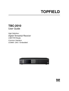 Handleiding Topfield TBC-2010 Digitale ontvanger
