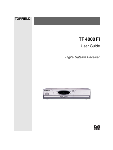 Handleiding Topfield TF 4000 Fi Digitale ontvanger