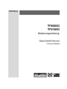 Bedienungsanleitung Topfield TF 5000 CI Digital-receiver