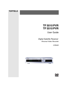 Manual Topfield TF 5010 PVR Digital Receiver
