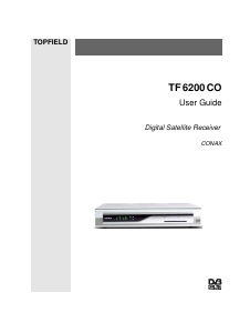 Manual Topfield TF 6200 CO Digital Receiver