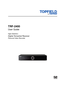 Handleiding Topfield TRF-2400 Digitale ontvanger