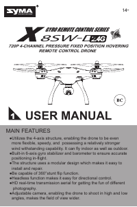 Handleiding Syma X8SW Drone