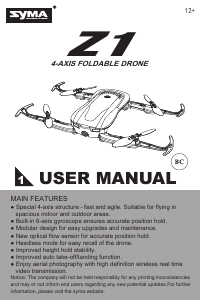 Handleiding Syma Z1 Drone