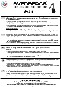 Brugsanvisning Svedbergs Svan Vandhane