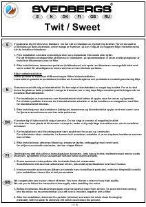 Brugsanvisning Svedbergs Twit Vandhane