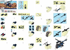 Handleiding Sluban set M38-B0638B Police Helikopter