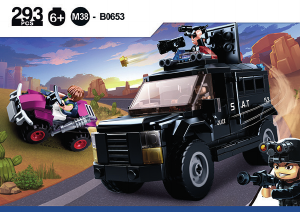 Manual Sluban set M38-B0653 Police Armored SWAT van