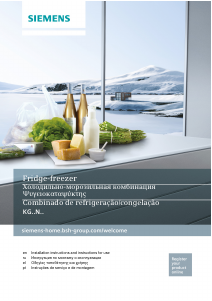 Manual Siemens KG56NHX3P Fridge-Freezer