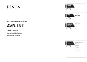 Manual Denon AVR-1611 Receiver