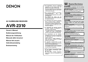 Handleiding Denon AVR-2310 Receiver