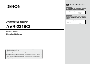 Manual Denon AVR-2310CI Receiver