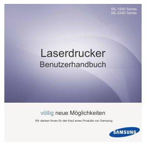 Bedienungsanleitung Samsung ML-1641 Drucker