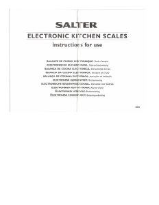 Manual Salter 3003 Kitchen Scale