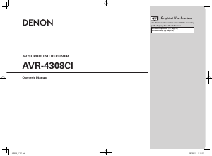 Handleiding Denon AVR-4308CI Receiver