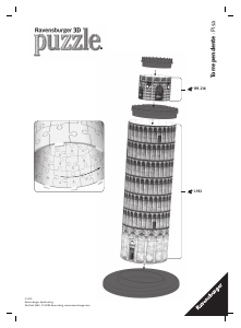 Manual de uso Ravensburger Leaning tower of Pisa Rompecabezas 3D