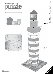 Manual de uso Ravensburger Light House Rompecabezas 3D