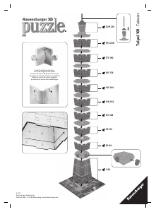 Manual de uso Ravensburger Taipei 101 Rompecabezas 3D