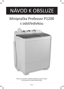 Návod Professor P1200 Práčka