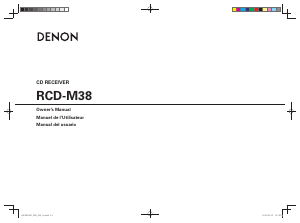 Handleiding Denon D-M38 Receiver