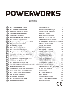 Manuál Powerworks PD60HT Křovinořez
