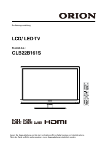 Bedienungsanleitung Orion CLB22B161S LCD fernseher