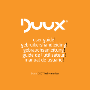 Manual de uso Duux Digital Vigilabebés