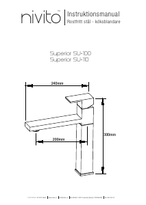 Bruksanvisning Nivito SU-110 Superior Blandare