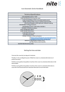 Handleiding Nite Icon-215 Automatic Horloge