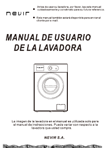 Manual de uso Nevir NVR-4503 8K1200 Lavadora