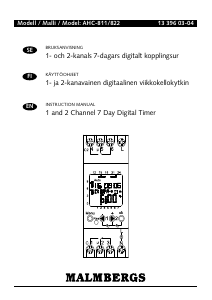 Käyttöohje Malmbergs AHC-811 Aikakytkin