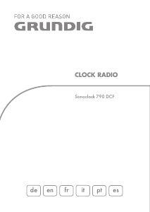 Bedienungsanleitung Grundig Sonoclock 790 DCF Uhrenradio
