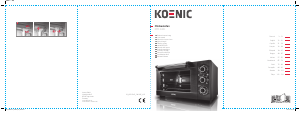 Manuale Koenic KMO 4341 Forno