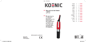 Manual de uso Koenic KNT 100 Recortador de nariz