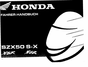 Bedienungsanleitung Honda SZX50 (1999) Roller