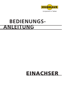 Bedienungsanleitung Humbaur HA 751611 Anhänger