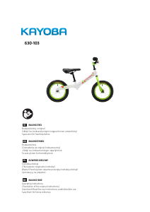 Bruksanvisning Kayoba 630-103 Cykel