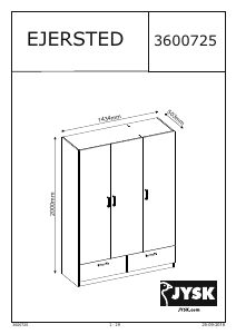 Mode d’emploi JYSK Ejersted Armoire