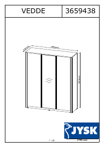 Brugsanvisning JYSK Vedde (166x197x53) Garderobeskab
