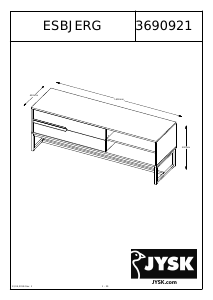 Manual JYSK Esbjerg TV Bench