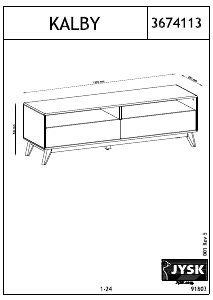 Manual JYSK Kalby Comodă TV