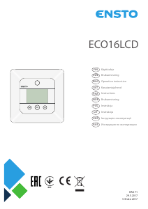 Руководство Ensto ECO16LCD Термостат