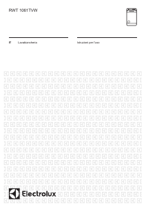 Manuale Electrolux RWT1061TVW Lavatrice