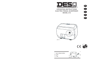 Manual de uso Desq 210 Sacapuntas