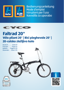 Manuale Cyco AK035-01A Bicicletta pieghevole