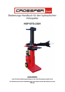 Bedienungsanleitung Crossfer HSP10TS-230V Holzspalter