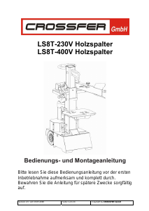 Bedienungsanleitung Crossfer LS8T-230V Holzspalter